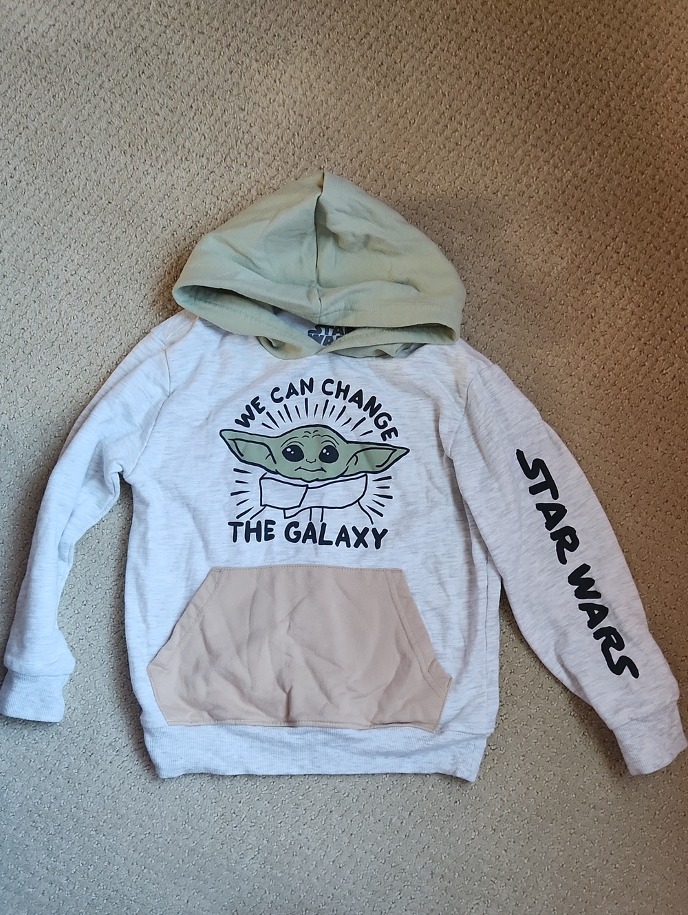 ❤️3/15$❤️Star Wars Kids Pajamas in Olive Green and White
